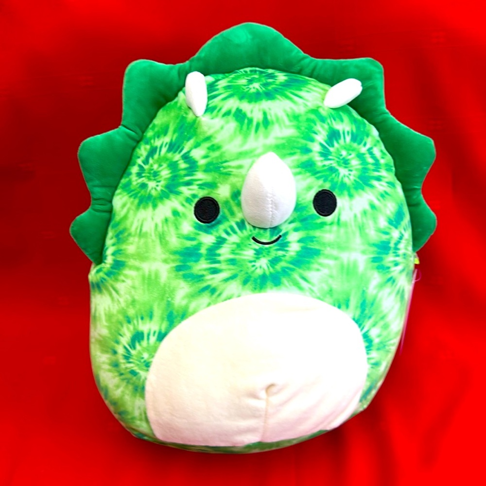 Squishmallow  “ROCIO” the triceratops, NWT.